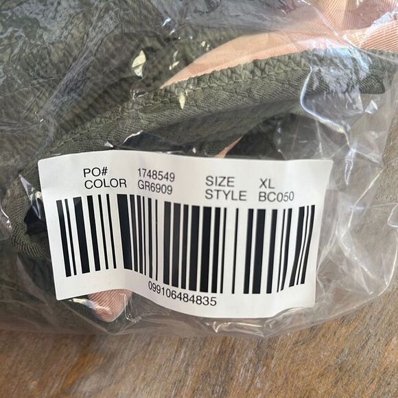 J‎ Crew XL Textured curved-waist cheeky bikini bottom Green - Picture 5 of 6